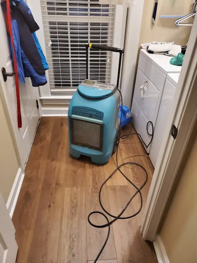 Commercial dehumidifier deployed for Flood Damage Cleanup in Palatine
