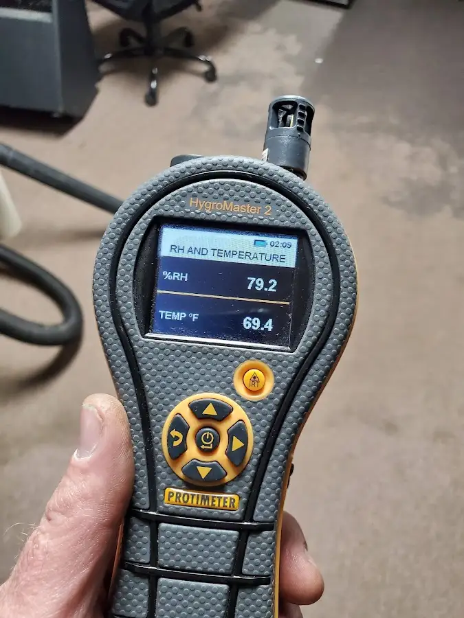 Moisture meter humidity assessment for Fire & Smoke Damage Restoration in Palatine
