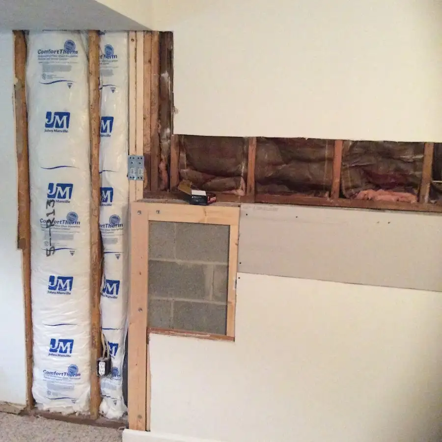 Wall insulation replacement during Contents Cleaning & Restoration in Palatine